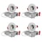 Nuwatt 3 Inch LED Gimbal Recessed Downlight 2700K-5000K Selectable Canless Light, Dimmable IC Rated 4 PK NW-GMB-3-5CT-WH-R-4P - alternate 1